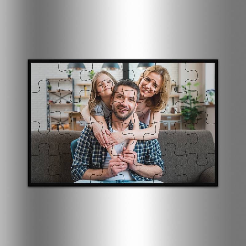 Правоъгълен магнит за хладилник тип пъзел