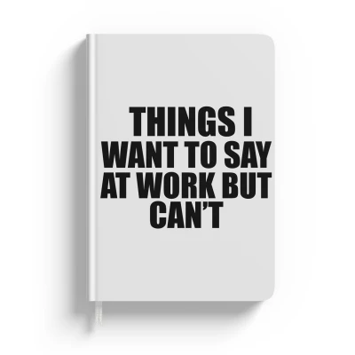 Персонализиран тефтер бяло с текст