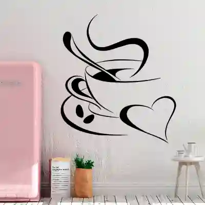 Декоративен стикер за стена Кафе