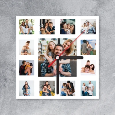 Стенен квадратен часовник 13 снимки