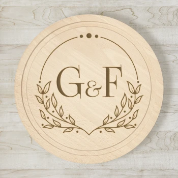Персонализирана кръгла дъска за рязане