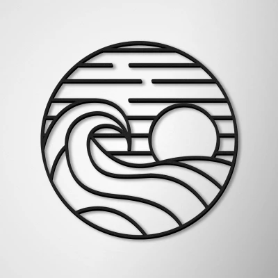 Декорация Абстрактен изгрев